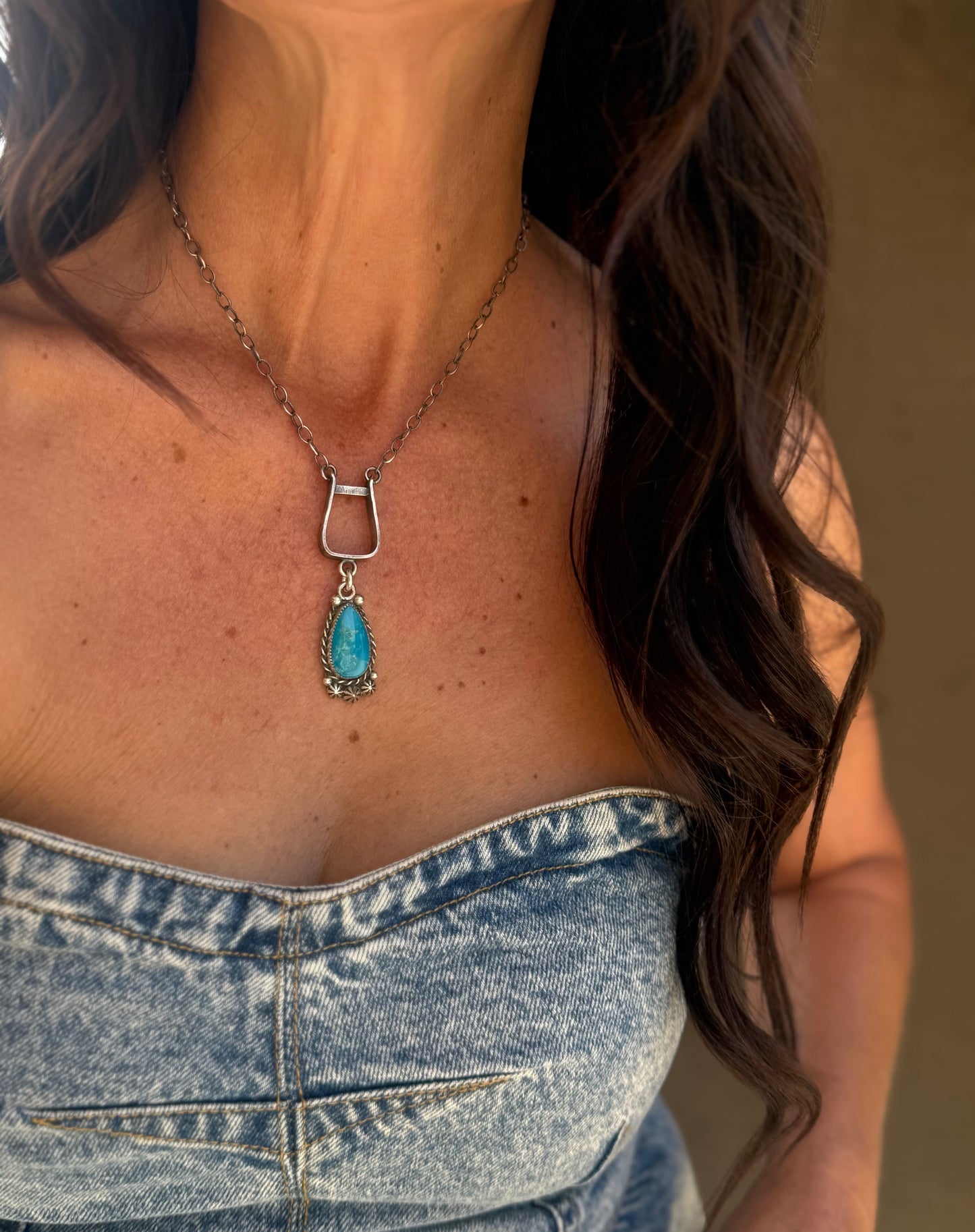 Blue Ridge Stirrup Necklace