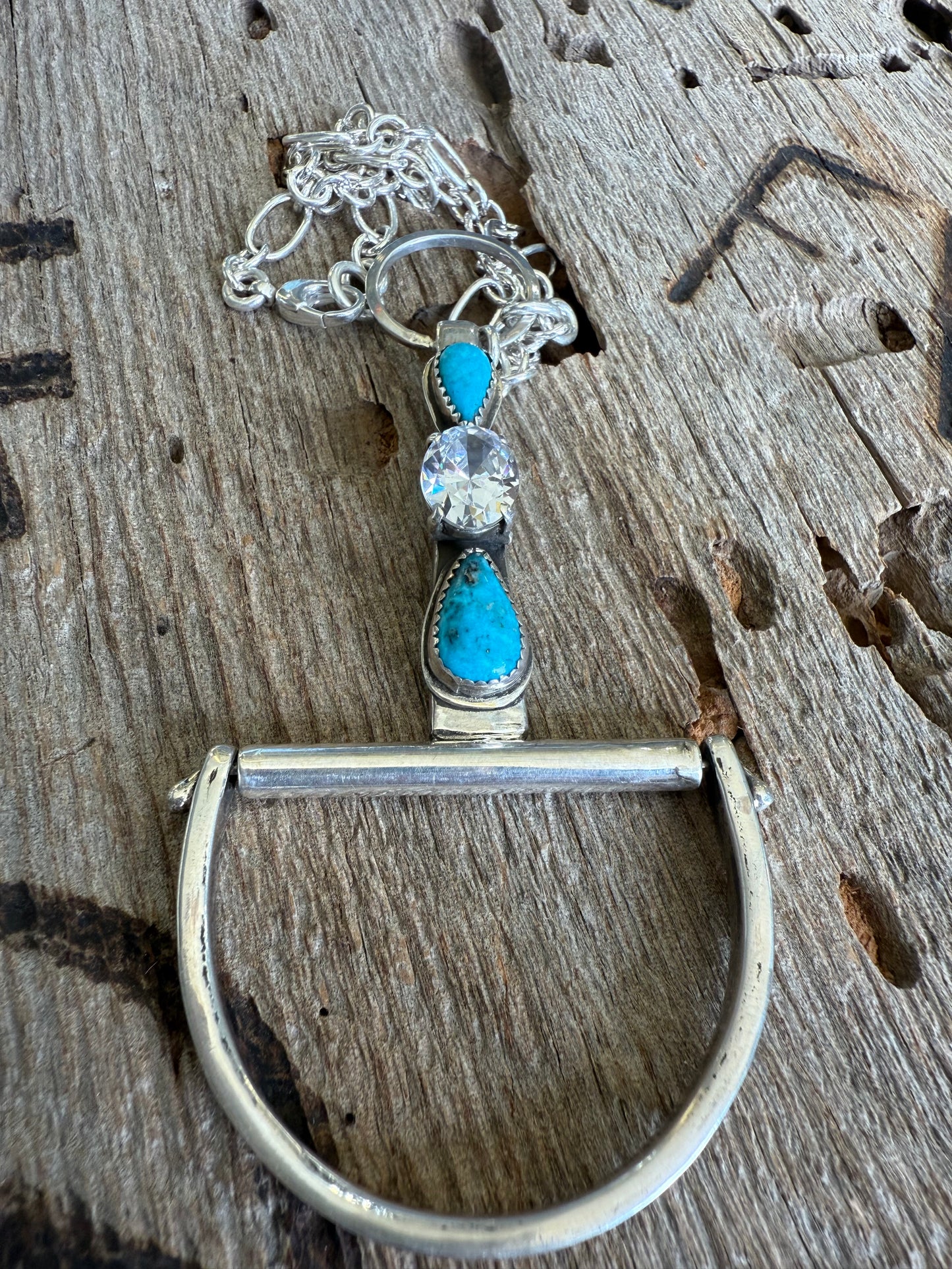 .925 Snaffle Bit Statement Necklace