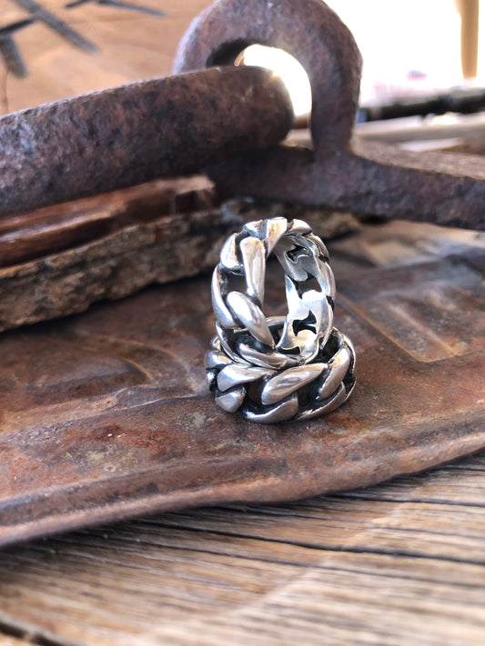 .925 Cuban Curb Chain Ring