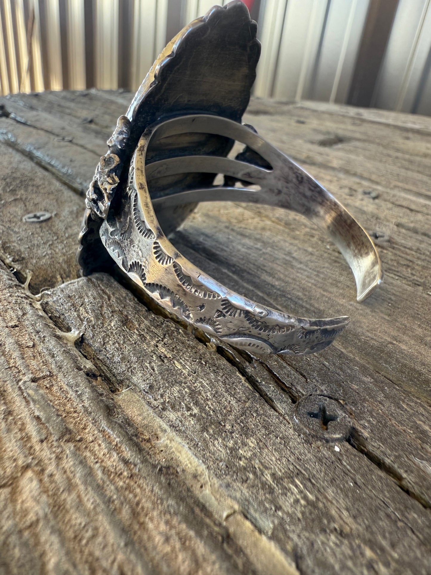 Sterling Silver & Pilot Mountain Cuff Bracelet