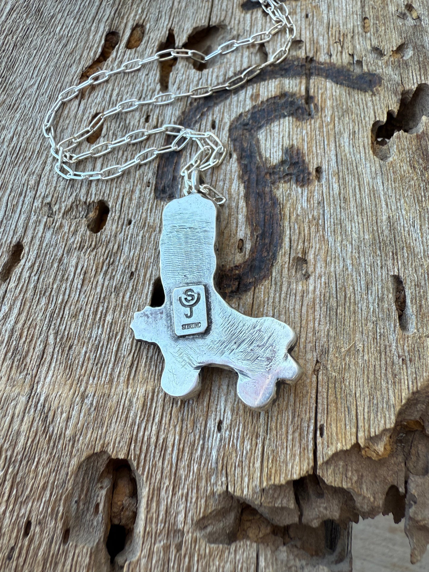 Heavy Sterling “Skoot” Necklace