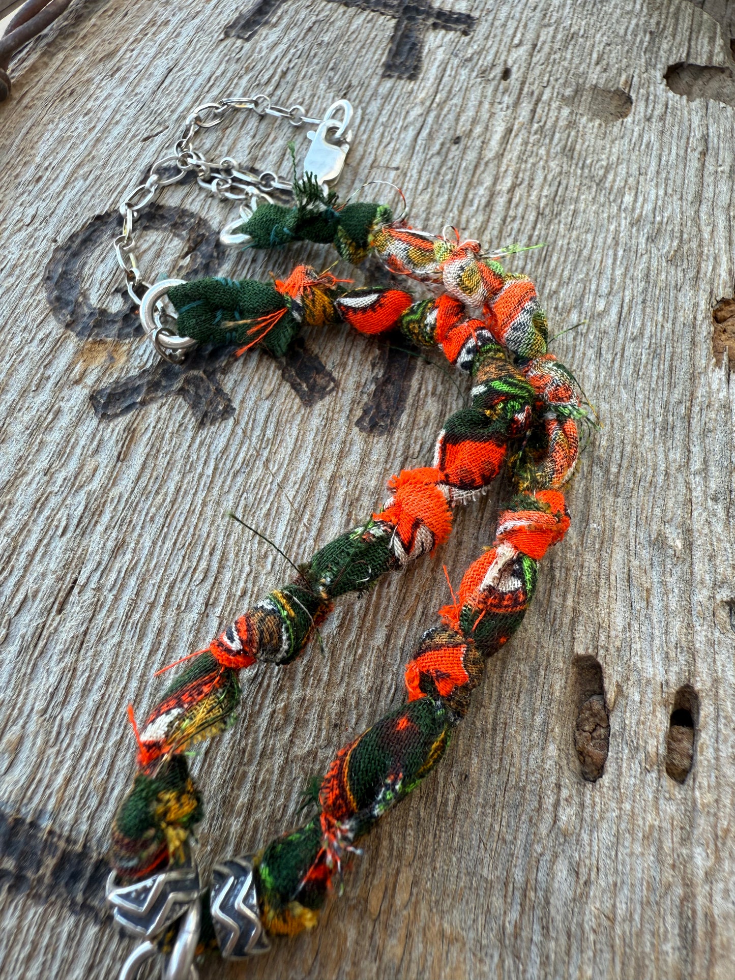 Palm Flower Bandana Necklace