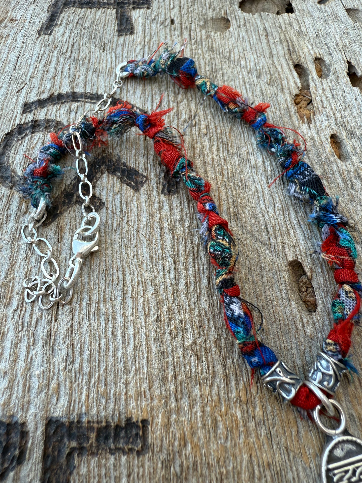 Boot Stitch Bandana Necklace
