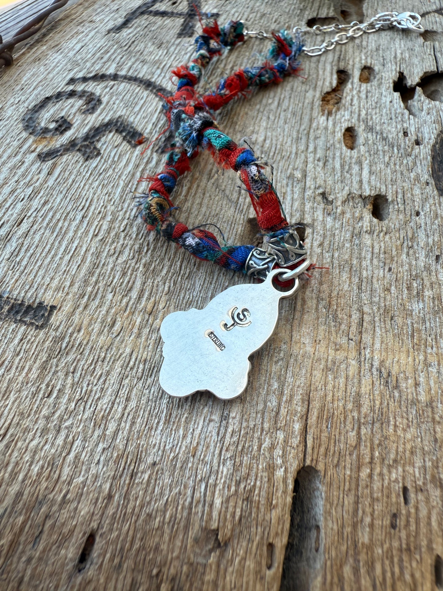 Boot Stitch Bandana Necklace