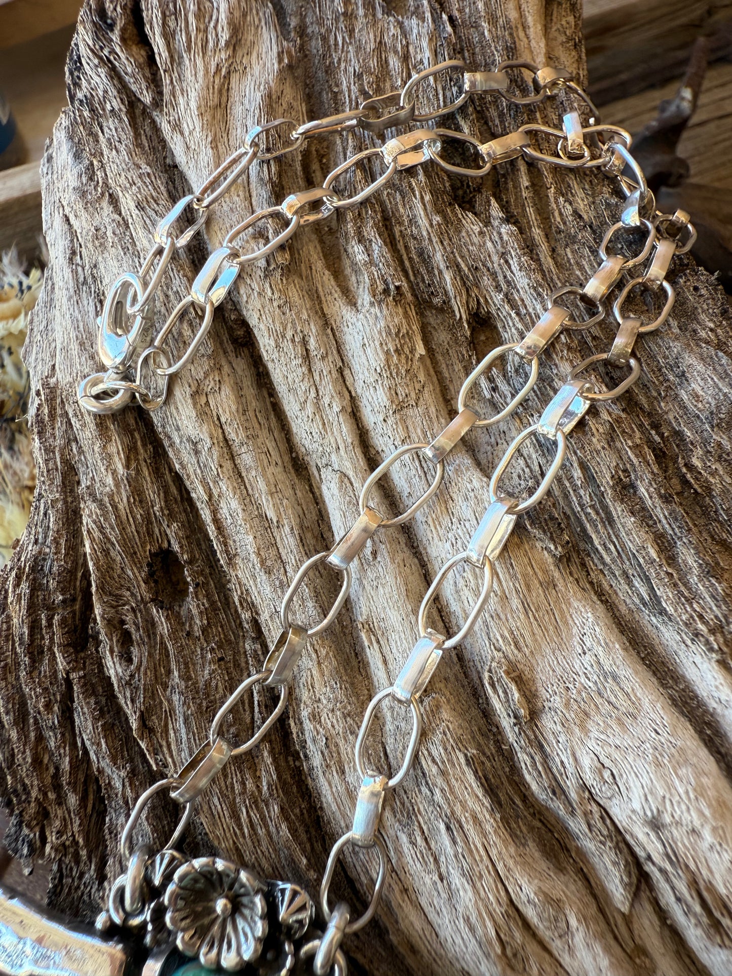 Huge .925 Kingman Longhorn Necklace