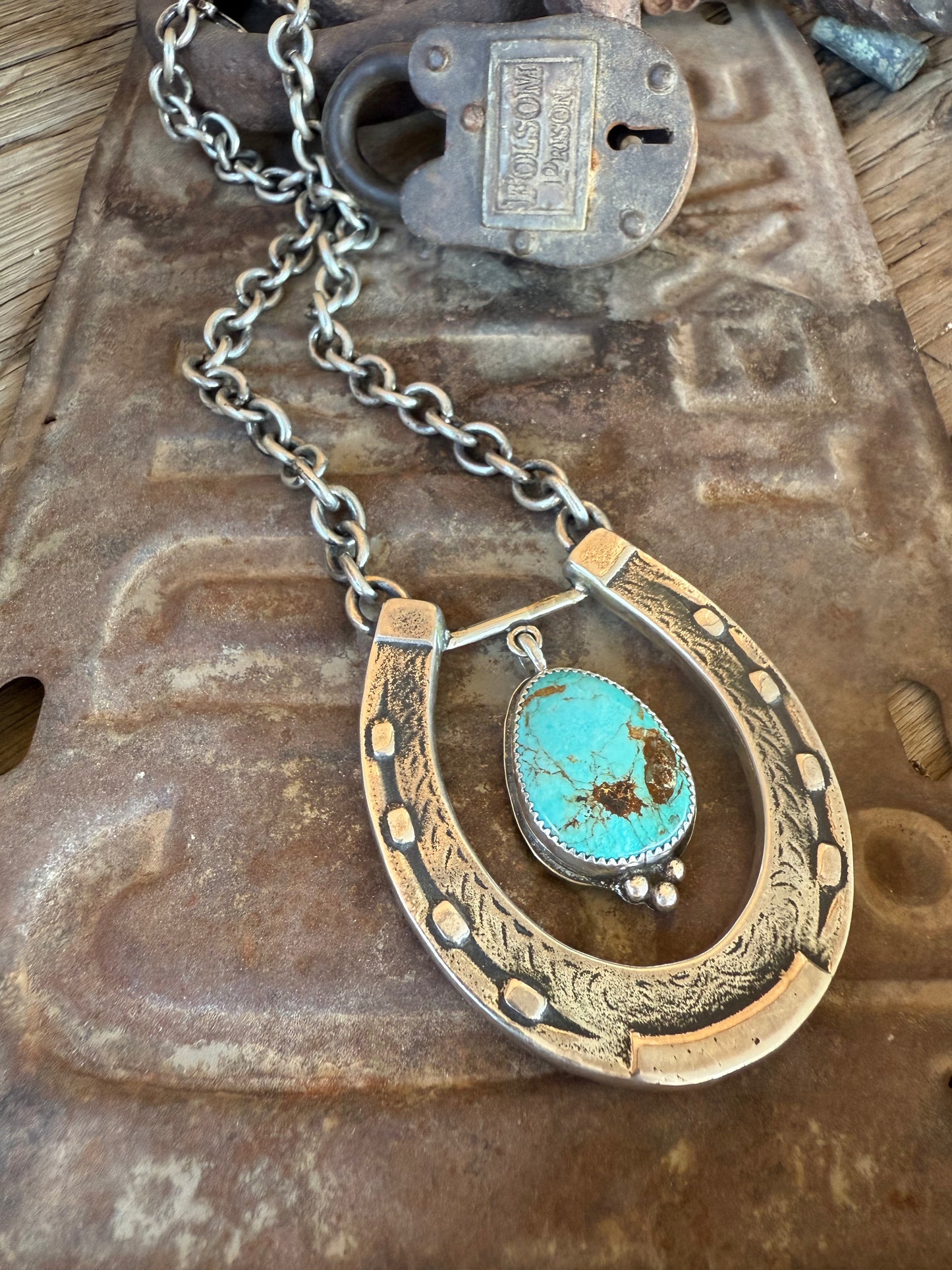 .925 Horseshoe & Royston Necklace