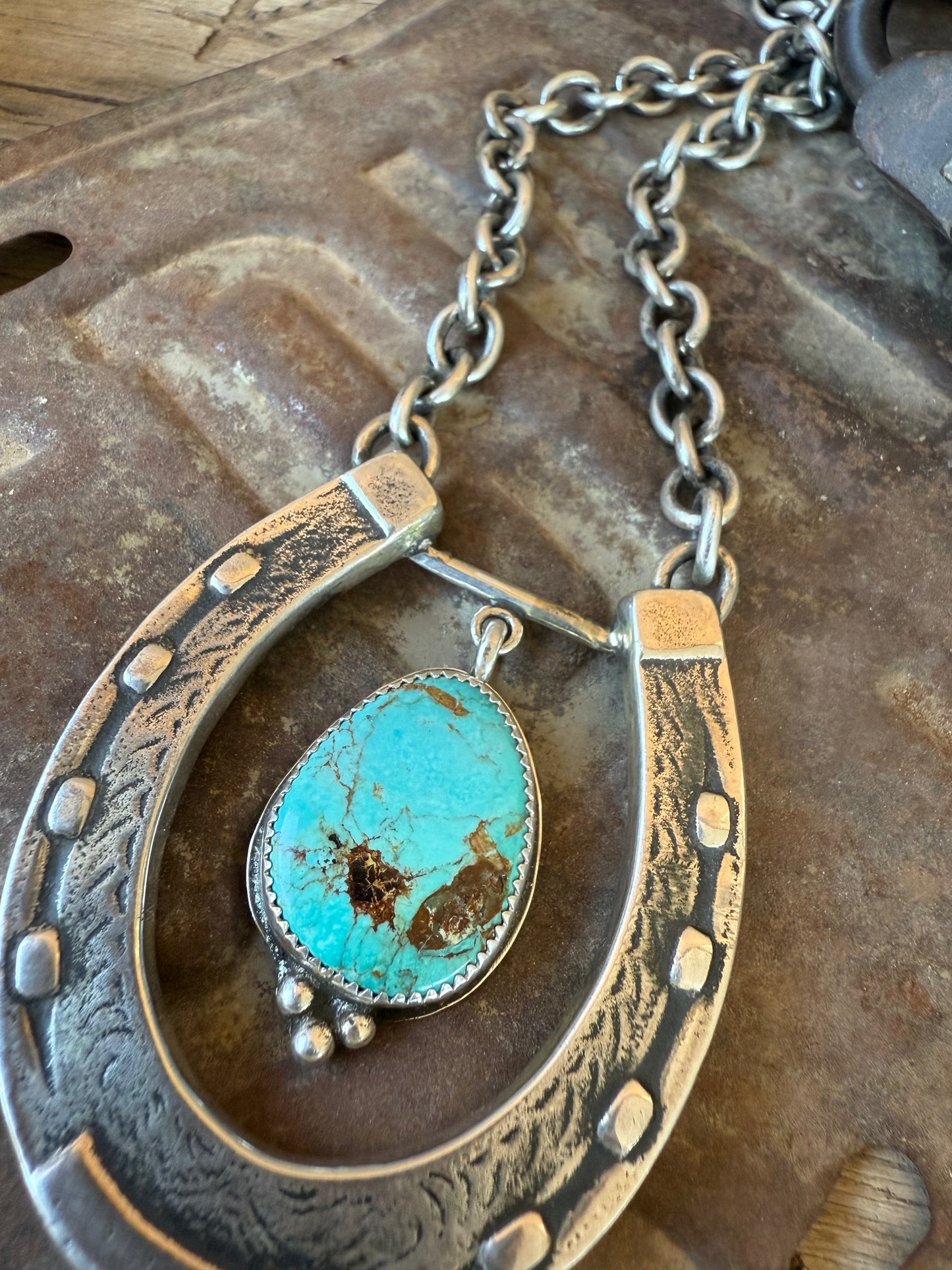 .925 Horseshoe & Royston Necklace