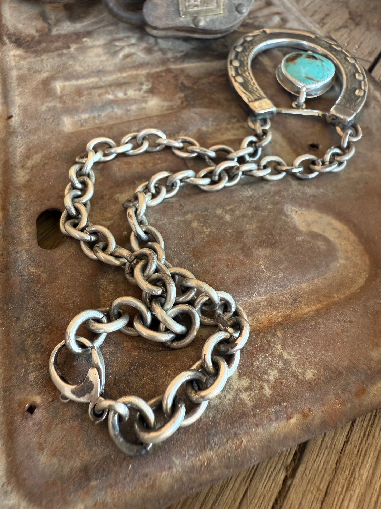 .925 Horseshoe & Royston Necklace