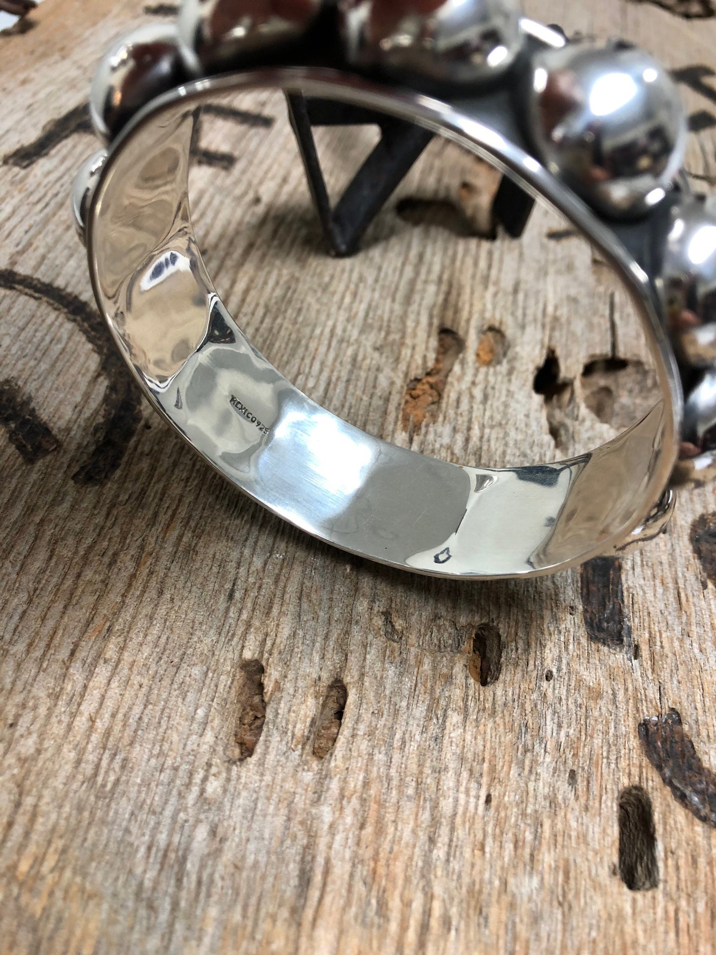 Sterling Silver Bead Bangle