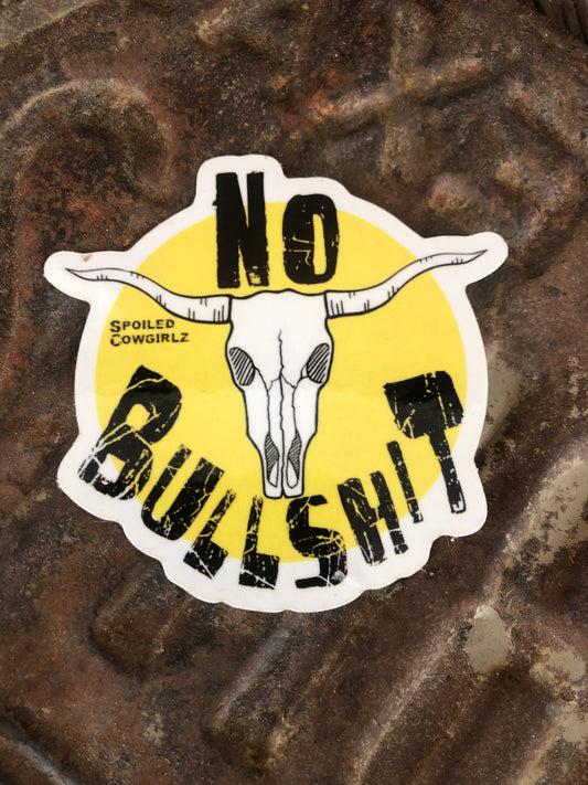 Vinyl No Bullshit Sticker