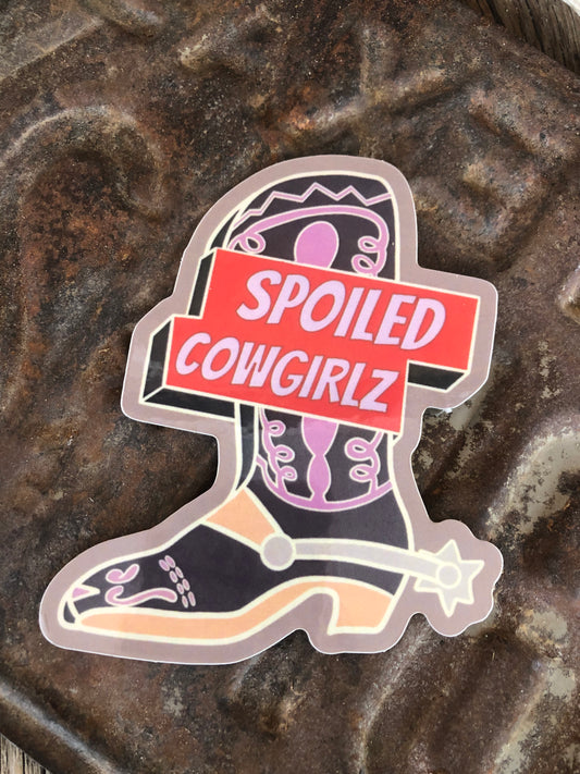 Vinyl Cowboy Boot Sticker